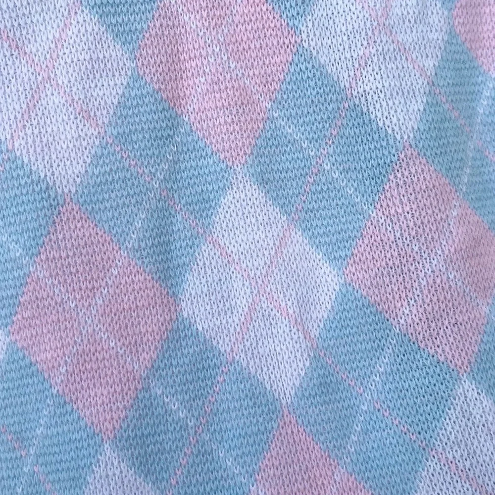 80s Brownstone Studio NY Pastel Argyle Knit Sweater Vest - Picture 10 of 13